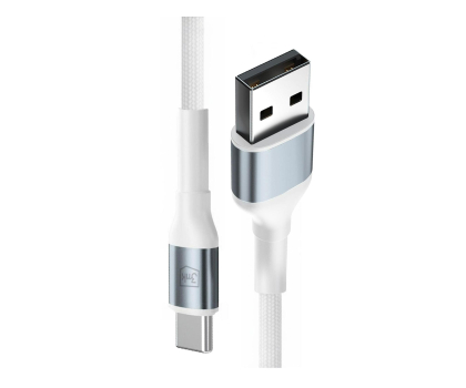 Kabel 3mk Hyper Cable N-SERIES A to C 1m QC 3.0 9V/2A 18W White